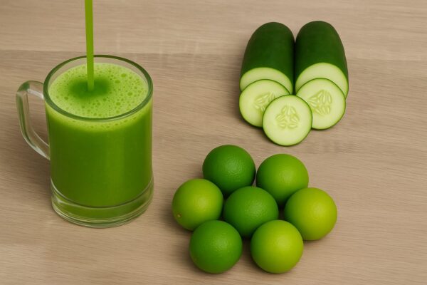 “Bebida natural para limpiar el hígado graso y eliminar la hinchazón: pepino con limón”