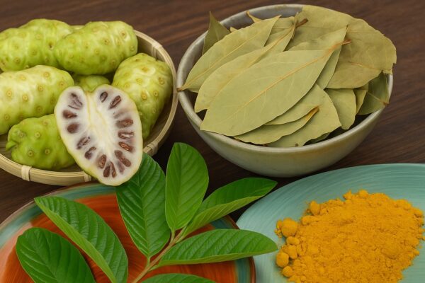 Limpia tu sangre y elimina la hinchazón de los pies con noni, cúrcuma y hojas de guayaba