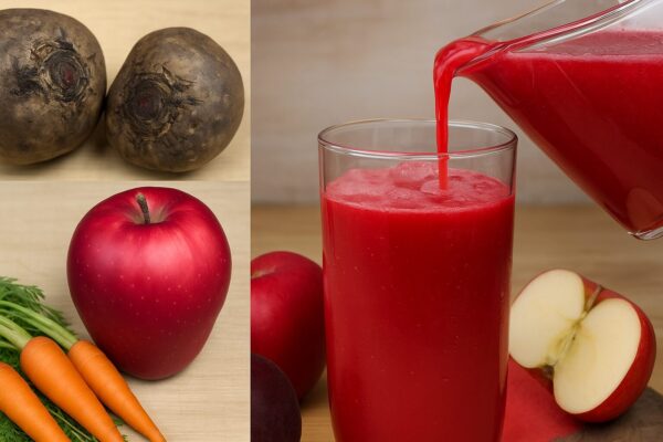 El Poder del Jugo de Zanahoria, Remolacha y Manzana: Tu Cuerpo lo Sentirá