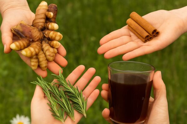 “Bebida natural con cúrcuma, canela y romero: limpia tus arterias y fortalece tu corazón”