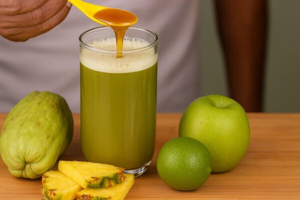 🥬 Limpia tu hígado y tu colon con este poderoso jugo de chayote, piña y manzana verde