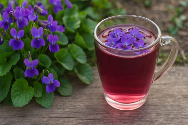 “Té de violeta para la tos, el estrés y la piel: recetas y beneficios poderosos”