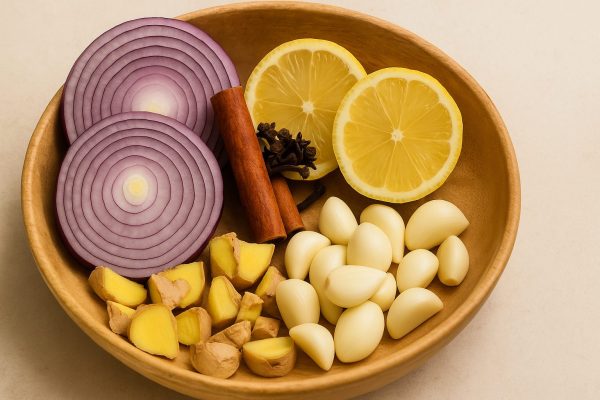 Mezcla de Cebolla Morada y Jengibre: Limpia Pulmones, Mejora la Circulación y Desinflama