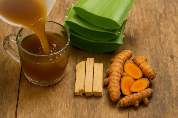 Infusión de Aloe Vera, Cúrcuma y Palo Santo: Limpieza Profunda, Antiinflamación y Bienestar Total