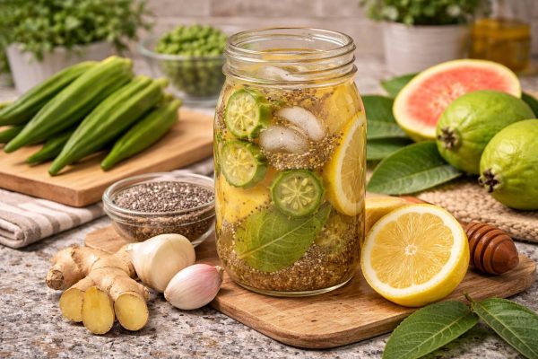 Okra y hojas de guayaba: la bebida natural que apoya corazón, riñones y bienestar femenino