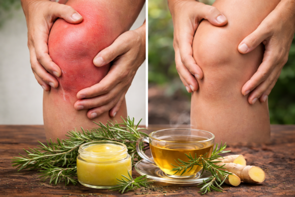 Cómo desinflamar las rodillas de forma natural con romero y jengibre