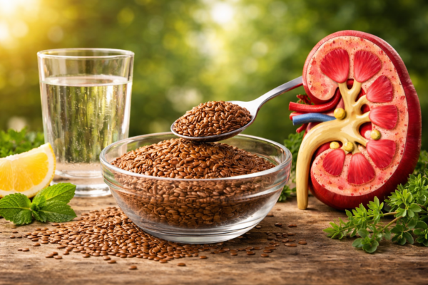 Una cucharada de linaza al día: beneficios para los riñones y la salud del organismo