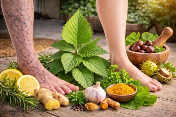 🌿 Hierbas Poderosas para Mejorar la Circulación y Fortalecer las Piernas de Forma Natural