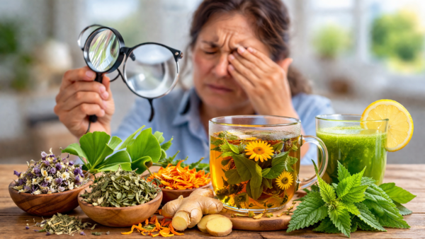 Eufrasia, ginkgo, caléndula y ortiga: beneficios y recetas para apoyar la vista naturalmente