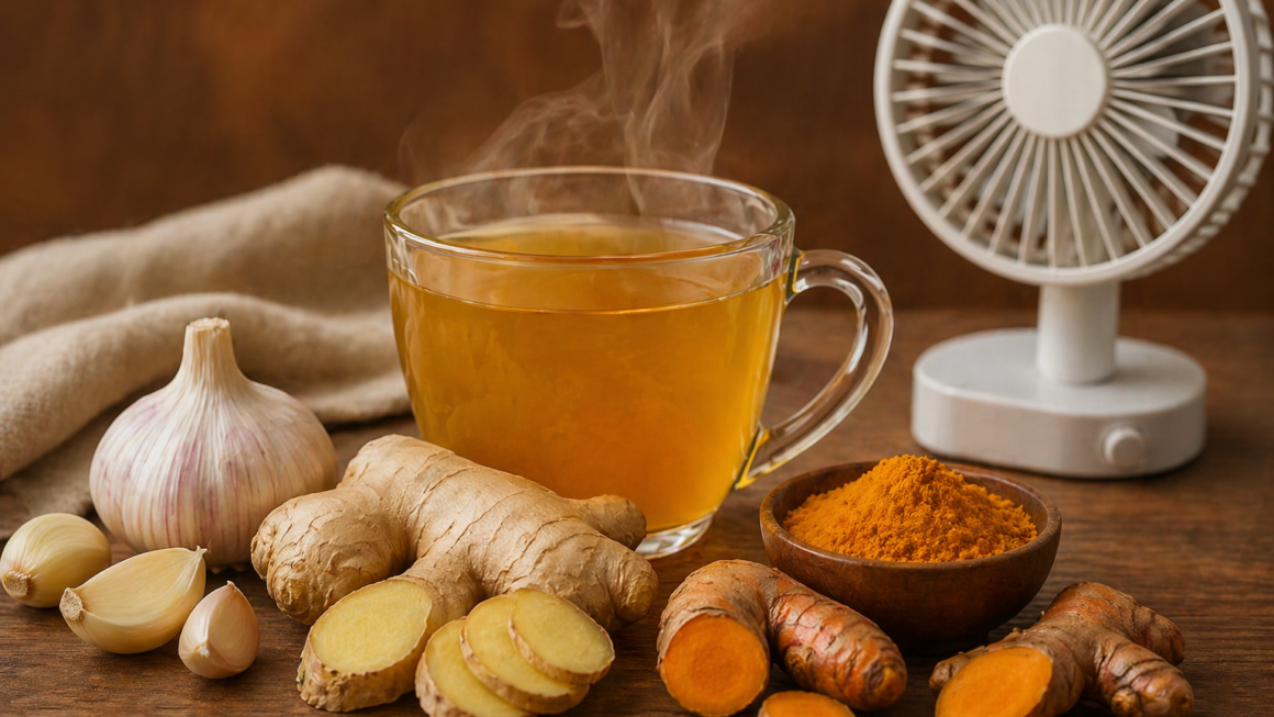 jengibre ajo cúrcuma beneficios