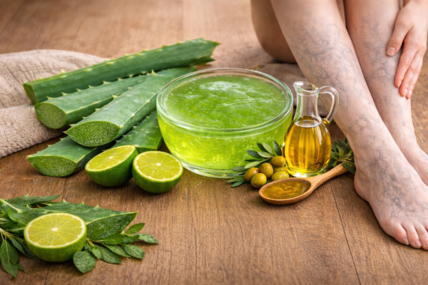 Remedio casero con aloe vera para aliviar varices y piernas cansadas