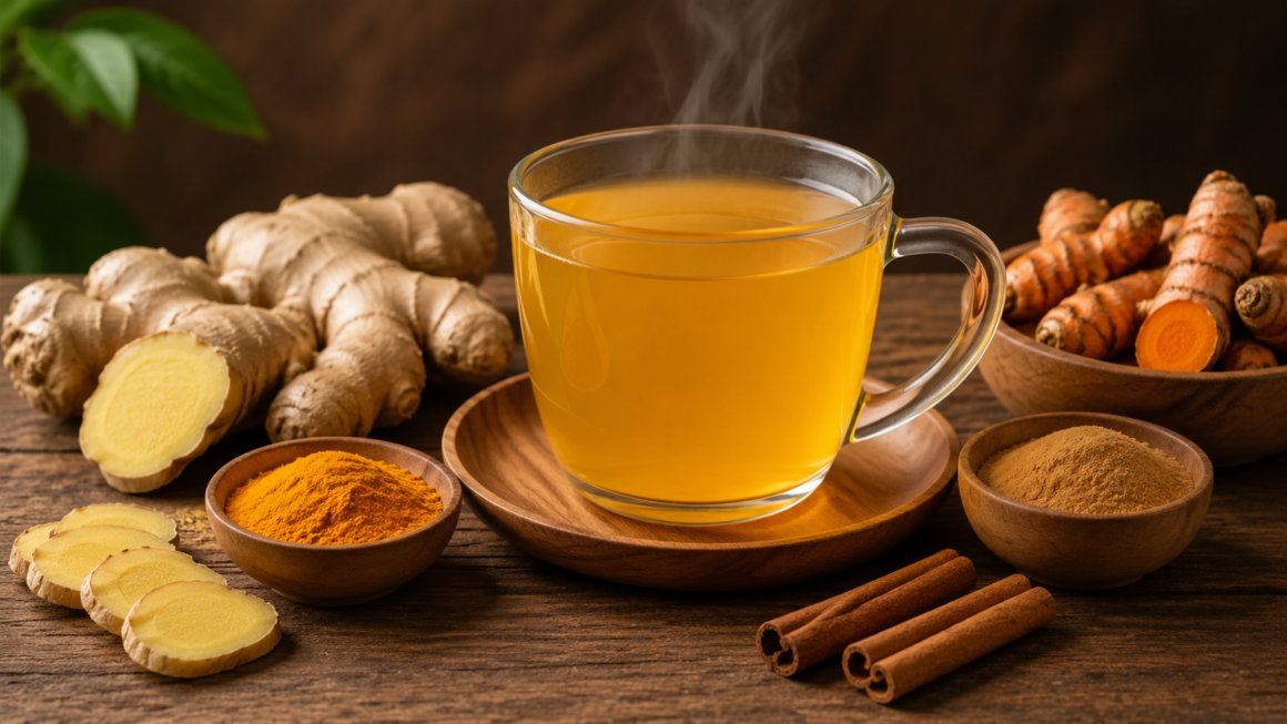jengibre cúrcuma y canela